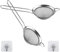 Colador de cocina acero inoxidable con mango medida a elegir de 8cm. Colador de malla fina para aceite, pasta, arroz, etc. Coladeros de cocina acero inoxidable malla fina (8cm)