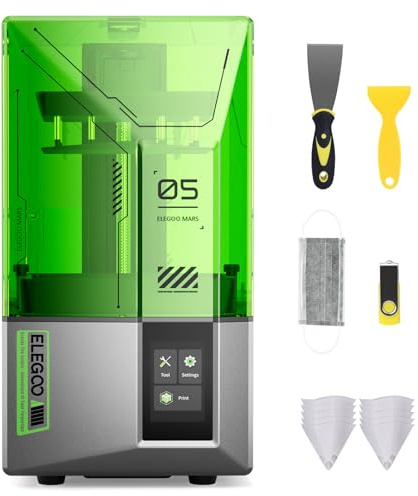 ELEGOO Mars 5 Resin 3D Printer, 4K LCD MSLA Printer Automatic Levelling for Adult Beginning, Desktop 3D Printer with Printing Size of 143.43 x 90 x 150 mm³