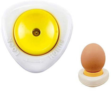 Egg Pricker for Boiled Eggs Semi-Automatic Egg Piercer Pinhole Egg Piercer Safety Easily Kitchen Pricker Egg Piercer Tool Egg Opener Egg Pricker for Raw Soft Hard Boiled Egg (1PCS)