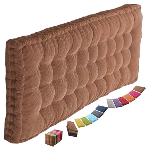 uyeoco Coussin de Siège de Banc Jardin 200/180/160/150/120/110cm,Coussin de Banc 8-10 d'épaisseur, Coussin de Banc l'intérieur, l'extérieur et Le Patio Assise Coussin(4@,50x100cm)