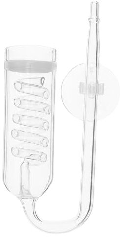 WOONEKY 1satz Aquarium Diffusor Aus Glas Mit Saugnapf Transparentes Zubehör Für Fischbecken Diffusion Und Einfachen Installation Für Aquarien Und Garnelenaquarien