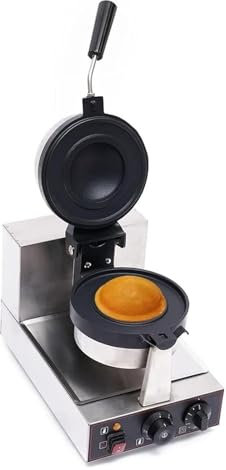 1000W electric Burger waffle, stainless steel Burger ice cream waffle Baker household Machine waffle Cone Maker for waffles Burger
