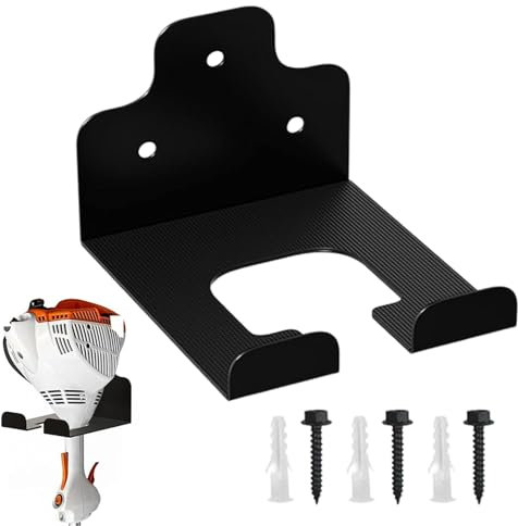 Whackers - Supporto per decespugliatore, in acciaio inox, resistente, impermeabile, multiuso, per garage, organizer per attrezzi da giardino