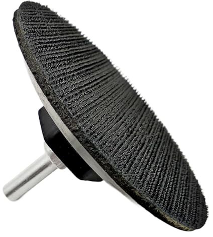 Kraftfeld Disco de lijado con velcro, diámetro de 100 mm, engomado y resistente, mandril M14 para amoladora angular, taladro y atornillador inalámbrico