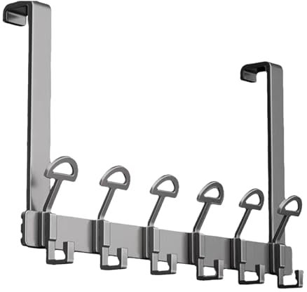Türaufhänger für Kleidung, Türhaken, Türhaken, Türhaken, robuster Türhänger für Wohnzimmer, Badezimmer, Schlafzimmer, Küche, Handtücher, Hüte, Mäntel