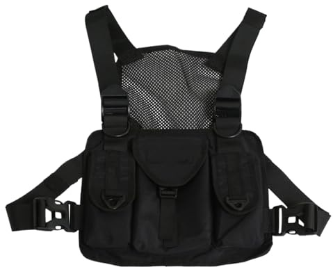 Sac De Poitrine - Pochette Thoracique | Bretelles Réglables Poches Multiples Stockage Optimal Running Pêche Randonnée Extérieur