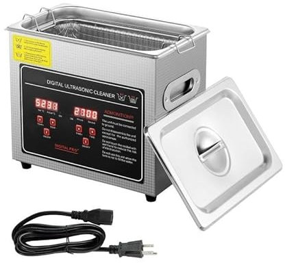 TIEOAXFT 2L 3L 6L 10L 22L 30L Ultrasonic Cleaner Stainless Steel Portable Heated Cleaning Washing Machine Ultrasound Home Appliance(1.3L)