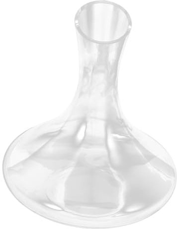 TOPPERFUN Decantador de Vidrio 1520 Ml Diseño Moderno y Sencillo para Servir Vino Tinto en Casa