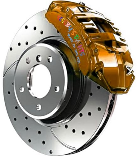SCOOBYS PAINTS BACK IN THE MIX Premium High Heat Resistant Brake Caliper Paint, 400ml Aerosol Spray, Multi-Color Metallic Finish, Engine and Wheel Restoration (Lambo Gold Metallic)