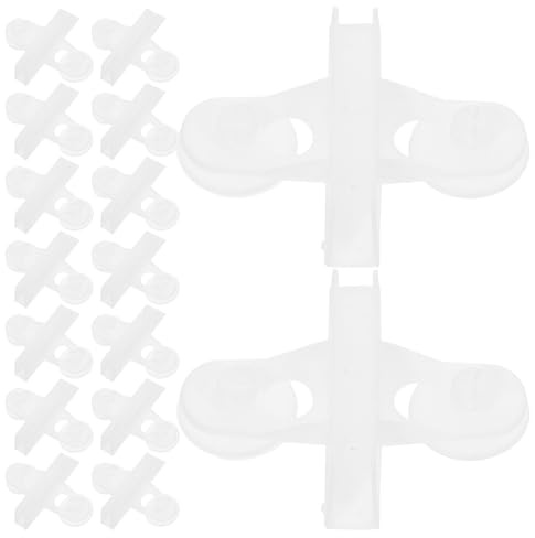 VANZACK 20pcs Aquarium Divider Suction Cup Clips Isolation Holders for Fish Tank Partition Easy Installation and Removal Sturdy Support for Glass and Mesh Boards for Breeding and Tank