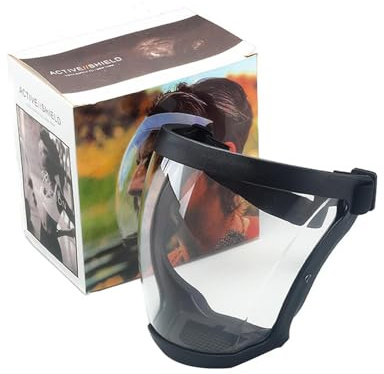 Sunlitpqrny Visera Protectora Transparente, Máscara Protectora Facial, Máscara Completa, Visera Protectorae Para Moler, Con Banda Ajustable, Para Adultos Para El Trabajo