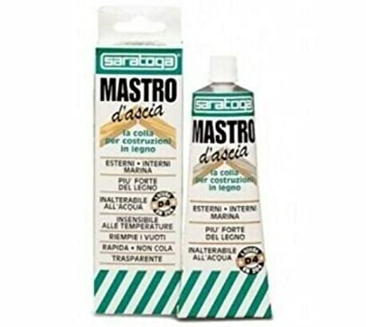 Saratoga 57034001 Mastro Ascia Colla Marina Poliuretanica, Trasparente, 100 ml | 100 ml