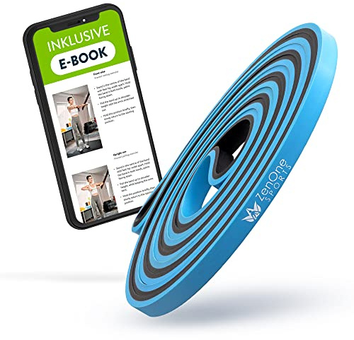 ZenOne Sports® Resistance Bands aus Gummi I Widerstandsbänder in 6 Stärken - X-Light bis XX-Heavy I Pull Up Band mit Workout-Guide - Ideal für Klimmzüge, Krafttraining & Mehr I Klimmzugband