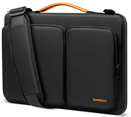tomtoc Laptop Bag Case 15/15.6/16 inch with 360°All Around Protection with Shoulder Straps, Water-resistant Protective Cover Carrying Case Space for Charger & Mouse for Acer, ASUS, Dell, HP and Lenovo