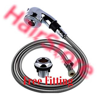 Soffione doccia a doppia funzione, spruzzatore per capelli, per salone, parrucchiere, lavandino