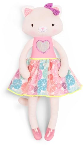 B. toys - Tippy Toes - Cali Cat - Plüschpuppe - Katzenpuppe - Plüschtier für Baby, Kleinkind, Kinder - Waschbares Spielzeug - 18 Monate +