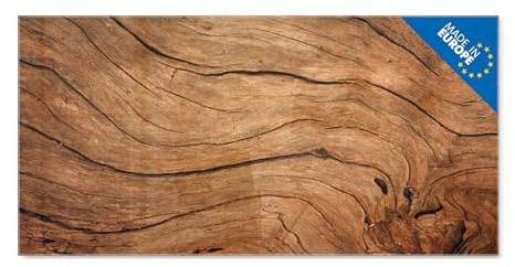 banjado Glas Magnettafel (120 x 60cm) - Magnetwand Glas - Magnetpinnwand als Memoboard - Pinnwand Magnettafel Küche, Büro, Kinderzimmer - Trockenes Holz