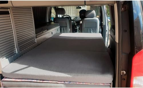 Viskoelastische Klappmatratze für Mercedes Marco Polo W639 (2003-2014) Camper (200 x 108 x 6 (mit Memory-Schaum)