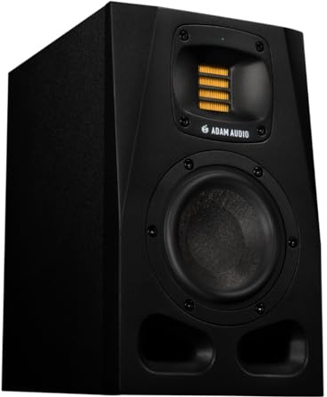 ADAM Audio A4V Aktiver Nahfeld-Studiomonitor | 2-Wege-Studiomonitor, X-ART-Hochtöner, 4-MLM-Tieftöner, 130 W, 52 Hz–45 kHz, 100 dB SPL, XLR/RCA, Sonarworks, Ethernet