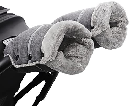 Handwärmer Kinderwagen, Homord Kinderwagen Handschuhe Warmer Winddicht Handmuff Universaler und Wasserabweisender Muff mit Fleece und Baumwolle für Buggy