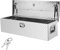 VEVOR Boîte à Outils pour Camion en Aluminium 99x33x25,4 cm Coffre de Benne de Pick-up Verrouillable avec Clés et Poignées Latérales pour Rangement de Benne de Voiture Camping-car Remorque Argenté