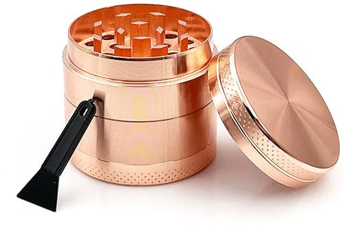 JOCXZI 1 Set Pollen Grinder Crusher, zinc Alloy herb Mill, for Spices, Herbs, Spices, Herbs, Coffee, Including Pollen Scraper