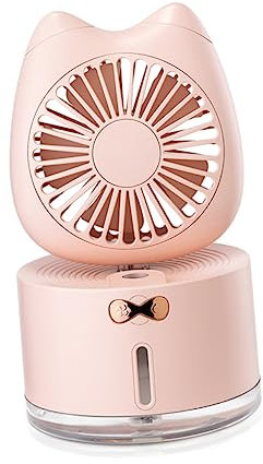 Ciieeo Cat Handheld Fan by Mini Fan Humidifier Cool and Refreshing for Summer Use