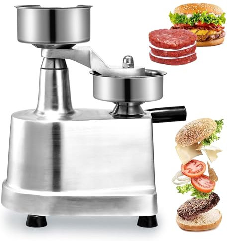 KJZQXYX Commercial Burger Patty Maker, 100mm/130mm/150mm Burger Press Patty Maker, Kitchen Meat Forming Processor (5 Inch)