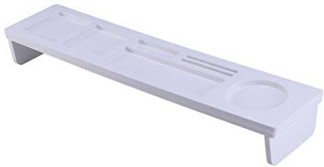CAXUSD Multi- Organizer Für Schreibtisch Ergonomischer Keyboard Shelf Mit Für Bürobedarf Handy Und Notizen Staubschutz Und Platzsparende Ablage Für Desktop