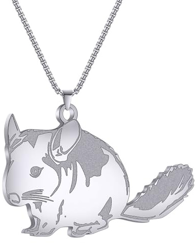 IOETSEUT Kette Halskette Männer Hundemarke Halskette Schüchterne Maus Anhänger Halskette Für Frauen Cartoon Schmuck Tier Halskette Party Geschenk Paar Geschenke
