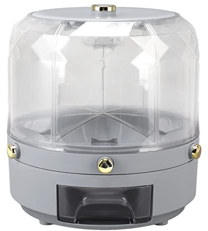 Glomora Rotating Rice Dispenser, Rotatable Grains Storage Box 6 Grid 6KG 360 Degree Rotating Rice Dispenser for Rice Beans Grains Household Kitchen (-3118230093512)