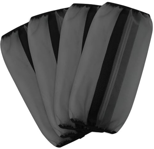 Verstellbare Pferdebeinbandagen für Training & Reiten, 4er-Pack Nylonstiefel, Mückenschutz, 32 x 34 cm