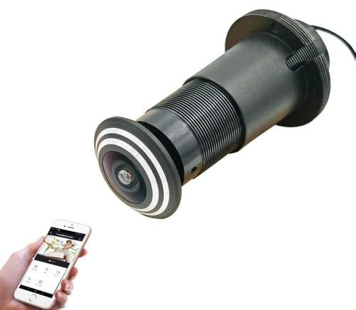 ZKLGS Videoportero WiFi, Tuya Video Mirilla Cámara Detección de Movimiento Visor de Puerta Video-Ojo Intercomunicador inalámbrico Seguridad for el hogar Registro automático para Seguridad del hogar