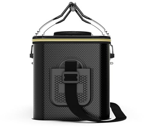 50x28x27cm Faltbarer Fischeimer Angeleimer Angeltasche Ködereimer Angelköder Eimer Fischer Eimer Fischfang Transportbox Fischerei Wasserdichte Aufbewahrung Angelzubehör Lebendtierbox