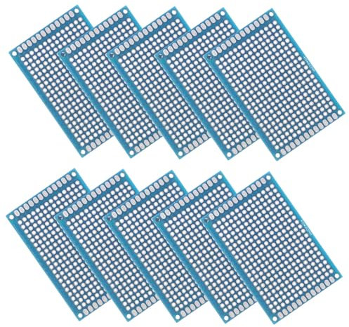 Ciieeo 10piezas Placa De Circuito Pcb De Doble Cara Para Soldar Placas De Circuito Diy Para Proyectos Electrónicos Experimentos De Soldadura y Electrónica Material Epóxica