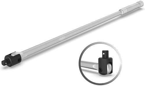 FAMEX 10671 Gelenk Drehgriff 1/2 extra lang, 60 cm, bis ca. 770Nm - Gelenkgriff, Gelenkschlüssel, hohe Drehmomente 12,5mm (1/2-Zoll)-Antrieb, Steck-Drehgriff, Gelenkhebel