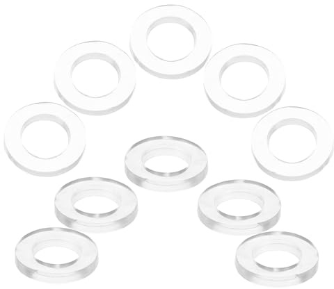 PAMINGONO 10 Stück Duschschlauchdichtungen aus Gummi nicht Verformbar Ersatzdichtungen für Duschschlauchadapter und Langlebige Abdichtung im Bad