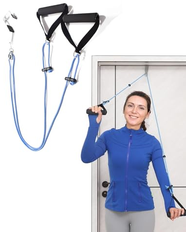 SEESUNO Shoulder Pulley Over the Door Physiotherapy at Home, Shoulder Exercise Pulley for Rotator Cuff Rehab