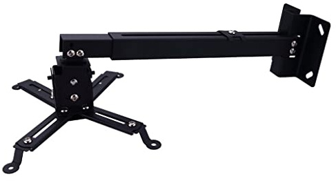 Wall Mount Projector Bracket Multifunctional Thickened Telescopic Projector Hanger Projector Wall Mount for Home Or Office Meeting Black Projector Wall Shelf Tripod Shelf