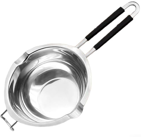 Qualoramall Schokoladenschmelztopf 1200 ml Kapazität Antihaft Schmelztopf Set Edelstahl Doppelkessel für Schokolade, Süßigkeiten, Butter, Wachs, Seife Schmelzen