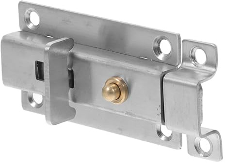 Alipis Chiusura a Catenaccio Automatico in Acciaio Inox 3 per Porte e Finestre Chiavistello Meccanismo a Rimbalzo Set Viti per Installazione Serratura di Sicurezza per Armadi e Porte