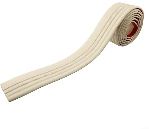 Adhesivo de pared de espuma para zócalos de 3 metros con características impermeables y protectoras para uso decorativo de bordes (grano de madera gris)