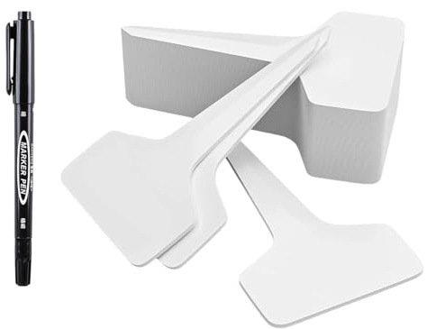 Ldbuejiaja Set di 201 etichette da giardino, marcatori per piante ben visibili, con penna impermeabile per organizzare piantine e piante, marcatori per piante