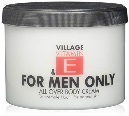 Village Cosmetics Bodycream mit Vitamin E for men only 500 ml (Körpercreme, Körperpflege, für Männer, mit angenehmen Duft, zarte Haut) 950617