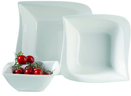 Mäser Serie La Musica, Schalenset 3-teilig, Porzellan, weiß