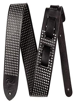 Fender 099-0611-006 Gitarrengurt Leather Small Rivets schwarz