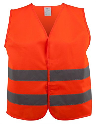 Walser 44038 Sicherheitsweste XL orange, Warnweste, Reflektorweste