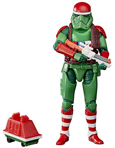 Star Wars The Black Series Stormtrooper der Ersten Ordnung (Festtagsedition) und Maus-Droide, 15 cm Festtags-Figuren