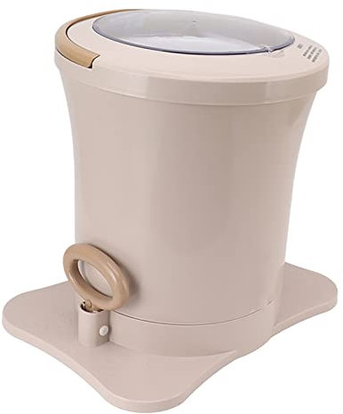 Fdit Machine de Déshydratation Manuelle, 2500 TR/Min ABS PP Déshydrateur de Vêtements Design Ergonomique Résistant à l'usure pour la Maison (Abricot)