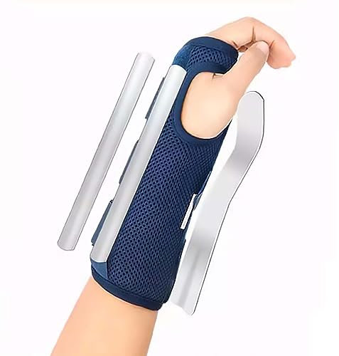 HAILM Handgelenkschiene für Karpaltunnelsyndrom, Einstellbare Handgelenkstütze mit Aluminiumlegierungs-Schienen, für Hand und Handgelenkstütze Tendonitis Arthritis Schmerzlinderung,Right Hand,M